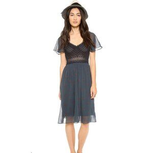 Free People Wildflowers Crochet Bodice Dress Med